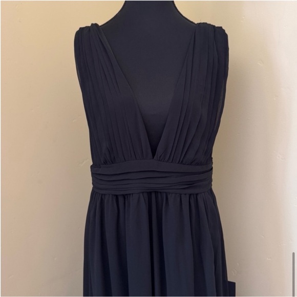 Lulus NWT Heavenly Hues Goddess Maxi Long Sleeveless Dress, Black, Size 1X - Picture 11 of 16